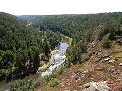 The Sakmara River in Zilairsky District