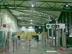 Customs terminal at Torfyanovka