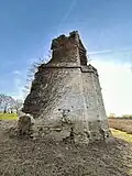Fireplace tower from side