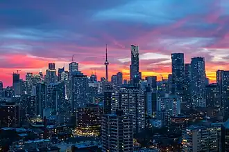 Skyline of downtown Toronto looking southwest