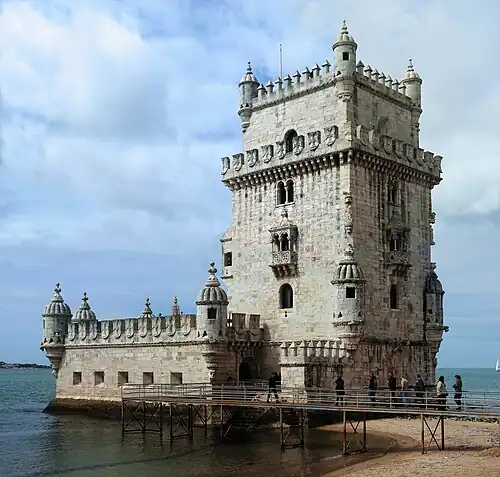 The Belém Tower, one of the most famous and visited landmarks in Lisbon and throughout Portugal
