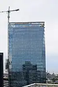 The tower under construction in November 2015
