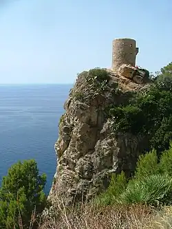 Torre del Verger, guard tower located at Banyalbufar, Mallorca, Spain