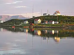 View of Torsvåg on Vannøya, a part of Helgøy municipality