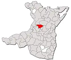 Location in Constanța County