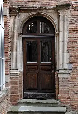 Gate in the courtyard of Hôtel de Catel.