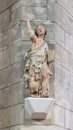 St John the Evangelist by Charles Hoyau, 17th c., terracotta