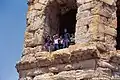 Alawite refugees at the top floor of the Nebi Huri mausoleum