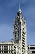 The Wrigley Building's Giralda-inspired tower