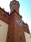 Attic with tower and clock