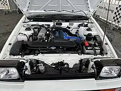 Hydrogen-fueled 4A-GE engine