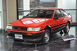 1983–1985 Corolla Levin GT APEX coupé with the thermostatic flip-up grille