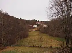 View of the village area