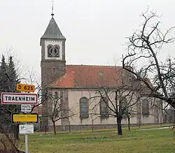 The catholic church in Traenheim
