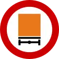 Ρ-64 No vehicles carrying hazardous goods