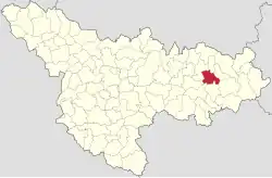 Location in Timiș County