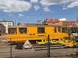 A type N car converted into a snowplow in Toruń