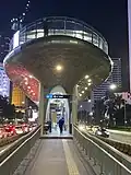 The entrance to the new, redesigned north building, 2023