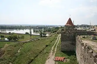 The Dniester at the Moldavian fortress of Tighina
