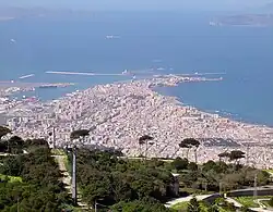 Trapani seen from Erice.