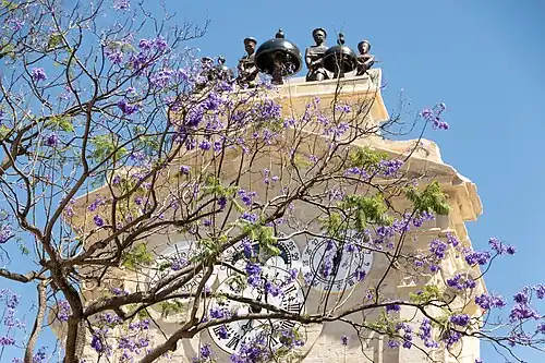 Clocktower inside Prince Alfred's Courtyard, commissioned by Pinto in 1745[28]