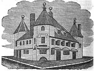 Triangular Warehouse, Merchants Row (1700–1824)