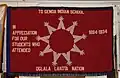 Museum staff asked the tribes whose children had attended the School if they wanted to send banners to commemorate the children's attendance. To their surprise, over 30 tribes sent banners that are now displayed at the school.