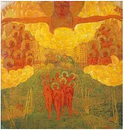 Triumph of Heaven (1907, Russian Museum), an example of Malevich's early Symbolism-inspired work