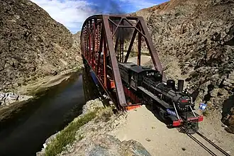 Crossing bridge over Río Chico