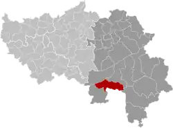 Location of Trois-Ponts in the province of Liège