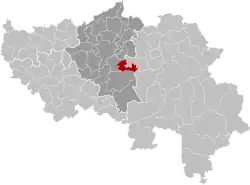 Location of Trooz in Liège province