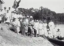 Black and White photo of Hepburn's grandfather when he was governor of Dutch Guiana.