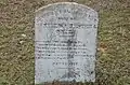 Headstone from 1857