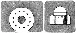 Tulja Lena Chaitya, plan and elevation