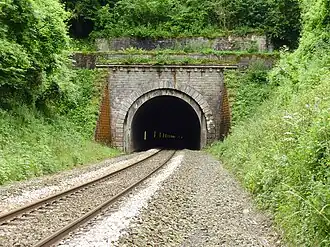 North-east entrance of the tunnel on the Villemontoire territory.