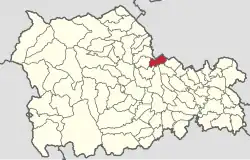 Location in Neamț County