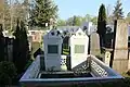 Graves of Cemal Azmi and Bahattin Şakir in the cemetery