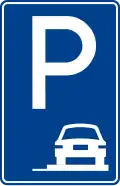 Park on the sidewalk