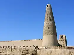 Emin Minaret Mosque exhibiting Central Asian architecture