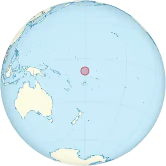 Location of Tuvalu