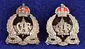Set of officer's collar dogs from the 2nd issue (with motto) c. 1920