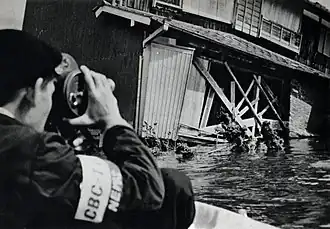 Damage from the Ise-wan Typhoon (Typhoon Vera) in 1959