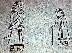 Göktürk petroglyphs from Mongolia (6th to 8th century).[52]