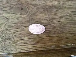 A U-505 flattened US penny from the MSI