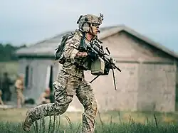 U.S. Army Ranger with Mk 48 Mod 2 machine gun