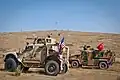 Turkish and American soldiers in Gaziantep train for joint patrols in Manbij, Syria during the Syrian civil war, October 9, 2018