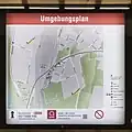 Map of the surrounding area