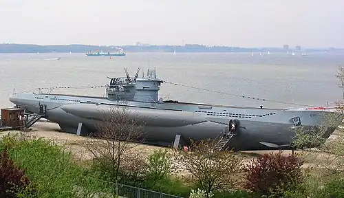 U-995: World War II German submarine, preserved in Laboe.