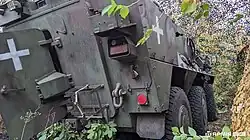 Cossack Crosses painted on a Valuk APC