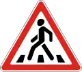 Pedestrian crossing ahead